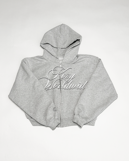 KOZY CROPPED ZIP-UP